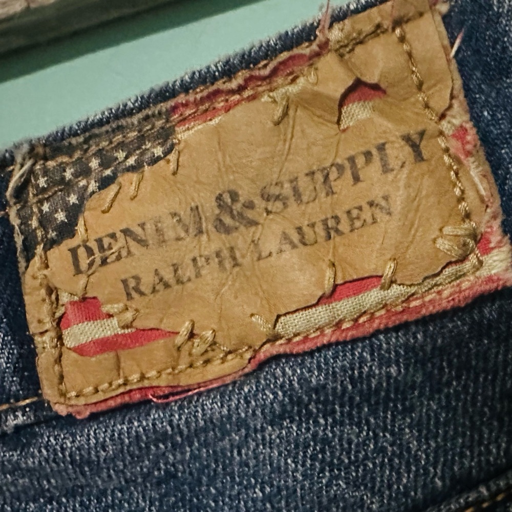 USA Ralph Lauren denim supply flag Jean shorts sz 27